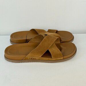 Men's 11 UGG Wainscott Slide Sandals - Chestnut Suede 1124902